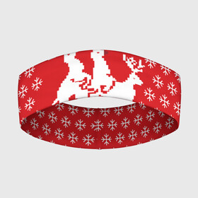 Повязка на голову 3D с принтом СВИТЕР С ОЛЕНЯМИ в Новосибирске,  |  | christmas | new year | winter | дед мороз | зима | ирония | клауз | клаус | новый год | олени | подарки | рождество | санта | сарказм | свитер с оленями | снег