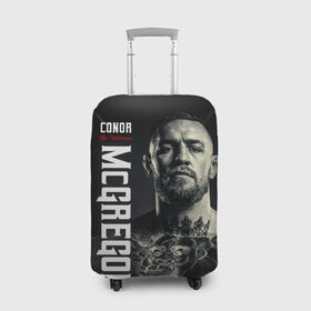 Чехол для чемодана 3D с принтом Конор Макгрегор в Новосибирске, 86% полиэфир, 14% спандекс | двустороннее нанесение принта, прорези для ручек и колес | conor mcgregor | mma | the notorious | ufc | боец | конор макгрегор | миксфайт | чемпион