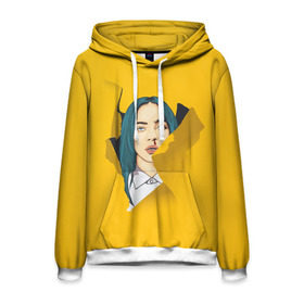 Мужская толстовка 3D с принтом Billie Eilish в Новосибирске, 100% полиэстер | двухслойный капюшон со шнурком для регулировки, мягкие манжеты на рукавах и по низу толстовки, спереди карман-кенгуру с мягким внутренним слоем. | bad | billie | boy | boys | eilish | girl | girls | music | pop | rap | sad | trend | билли | грустно | девочка | девочки | девушка | мальчик | музыка | поп | рэп | тренд | эйлиш