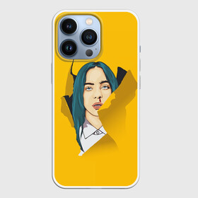 Чехол для iPhone 13 Pro с принтом Billie Eilish в Новосибирске,  |  | Тематика изображения на принте: bad | billie | boy | boys | eilish | girl | girls | music | pop | rap | sad | trend | билли | грустно | девочка | девочки | девушка | мальчик | музыка | поп | рэп | тренд | эйлиш