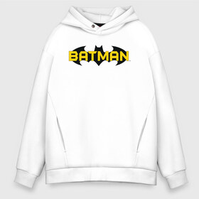 Мужское худи Oversize хлопок с принтом Batman Logo в Новосибирске, френч-терри — 70% хлопок, 30% полиэстер. Мягкий теплый начес внутри —100% хлопок | боковые карманы, эластичные манжеты и нижняя кромка, капюшон на магнитной кнопке | Тематика изображения на принте: 80 | 80th | anniversary | bat man | batman | batman comics | caped crusader | dark knight | shtatjl | бетмен | брюс уэйн | бэт мен | бэтмен | логотип | надпись | тёмный рыцарь