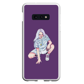 Чехол для Samsung S10E с принтом Billie Eilish в Новосибирске, Силикон | Область печати: задняя сторона чехла, без боковых панелей | bad | billie | boy | boys | eilish | girl | girls | music | pop | rap | sad | trend | билли | грустно | девочка | девочки | девушка | мальчик | музыка | поп | рэп | тренд | эйлиш