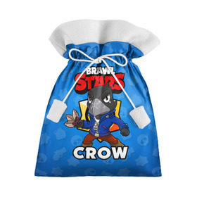 Подарочный 3D мешок с принтом BRAWL STARS CROW в Новосибирске, 100% полиэстер | Размер: 29*39 см | Тематика изображения на принте: brawl stars | brawl stars crow | brawler | crow | бравл старз | бравлер | ворон