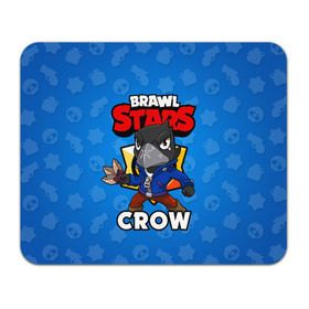 Коврик для мышки прямоугольный с принтом BRAWL STARS CROW в Новосибирске, натуральный каучук | размер 230 х 185 мм; запечатка лицевой стороны | brawl stars | brawl stars crow | brawler | crow | бравл старз | бравлер | ворон