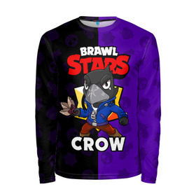 Мужской лонгслив 3D с принтом BRAWL STARS CROW в Новосибирске, 100% полиэстер | длинные рукава, круглый вырез горловины, полуприлегающий силуэт | brawl stars | brawl stars crow | brawler | crow | бравл старз | бравлер | ворон
