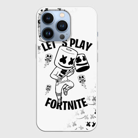 Чехол для iPhone 13 Pro с принтом FORTNITE x MARSHMELLO в Новосибирске,  |  | Тематика изображения на принте: fortnite | fortnite 2 | fortnite x | marshmello | ninja | ninja hyper streamer | ninja streamer | streamer | tyler blevins | маршмелло | ниндзя | фортнайт | фортнайт 2 | фортнайт глава 2