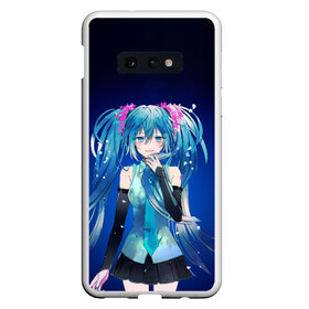 Чехол для Samsung S10E с принтом Hatsune Miku в Новосибирске, Силикон | Область печати: задняя сторона чехла, без боковых панелей | anime | aquamarin | aquamarine | everlasting | hatsune | j pop | miku | projectdiva | singer | summer | vocaloid | аквамарин | аниме | вокалоид | мику | певица | хацуне | хацунэ