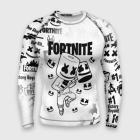 Мужской рашгард 3D с принтом FORTNITE MARSHMELLO в Новосибирске,  |  | fnchap2 | fortnite | fortnite 2 | fortnite x | marshmello | ninja | ninja hyper streamer | ninja streamer | streamer | tyler blevins | маршмелло | ниндзя | фортнайт | фортнайт 2 | фортнайт глава 2