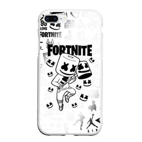 Чехол для iPhone 7Plus/8 Plus матовый с принтом FORTNITE MARSHMELLO в Новосибирске, Силикон | Область печати: задняя сторона чехла, без боковых панелей | fnchap2 | fortnite | fortnite 2 | fortnite x | marshmello | ninja | ninja hyper streamer | ninja streamer | streamer | tyler blevins | маршмелло | ниндзя | фортнайт | фортнайт 2 | фортнайт глава 2