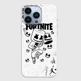 Чехол для iPhone 13 Pro с принтом FORTNITE MARSHMELLO в Новосибирске,  |  | Тематика изображения на принте: fnchap2 | fortnite | fortnite 2 | fortnite x | marshmello | ninja | ninja hyper streamer | ninja streamer | streamer | tyler blevins | маршмелло | ниндзя | фортнайт | фортнайт 2 | фортнайт глава 2