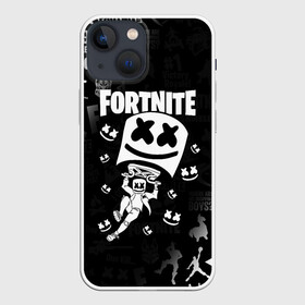 Чехол для iPhone 13 mini с принтом FORTNITE MARSHMELLO в Новосибирске,  |  | fnchap2 | fortnite | fortnite 2 | fortnite x | marshmello | ninja | ninja hyper streamer | ninja streamer | streamer | tyler blevins | маршмелло | ниндзя | фортнайт | фортнайт 2 | фортнайт глава 2