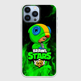 Чехол для iPhone 13 Pro Max с принтом BRAWL STARS LEON | ЛЕОН ЗЕЛЁНЫЙ ОГОНЬ в Новосибирске,  |  | brawl stars | bull | colt | crow | leon | stars | берли | бо | брок | ворон | джесси | динамайк | дэррил | кольт | леон | мортис | нита | пайпер | пенни | поко | пэм | рикошет | спайк | фрэнк | шелли | эль примо