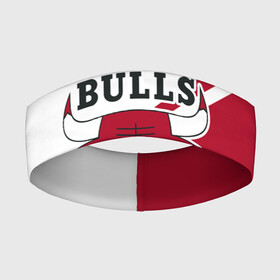Повязка на голову 3D с принтом Chicago Bulls Red White в Новосибирске,  |  | Тематика изображения на принте: bulls | chicago | chicago bulls | nba | баскетбол | буллз | нба | чикаго | чикаго буллз