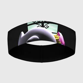 Повязка на голову 3D с принтом Luigis Mansion в Новосибирске,  |  | game | luigis mansion | mario | nintendo | видеоигра | игра | луиджи | марио | привидение | призрак