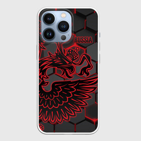 Чехол для iPhone 13 Pro с принтом RUSSIA Lifestyle в Новосибирске,  |  | Тематика изображения на принте: aesthetic | collection | fashion | hybrid | original | pro | review | russia | sports | герб | орнамент | россия | рф | спорт | униформа | форма