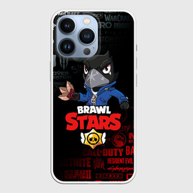 Чехол для iPhone 13 Pro с принтом BRAWL STARS CROW в Новосибирске,  |  | brawl stars | bull | colt | crow | leon | stars | берли | бо | брок | ворон | джесси | динамайк | дэррил | кольт | леон | мортис | нита | пайпер | пенни | поко | пэм | рикошет | спайк | фрэнк | шелли | эль примо