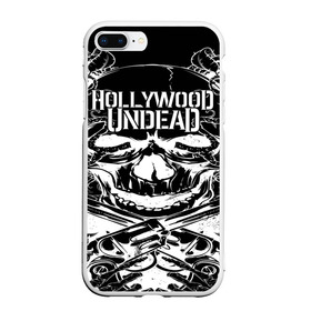 Чехол для iPhone 7/8 Plus матовый с принтом Hollywood Undead в Новосибирске, Силикон | Область печати: задняя сторона чехла, без боковых панелей | Тематика изображения на принте: been | bloody nose | california | hell | lyrics | music | octone | official | psalms | records | rock | song | to | vevo | video | кранккор | метал | рэп рок | электроник