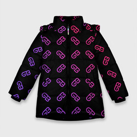 Зимняя куртка для девочек 3D с принтом GAYAZOVS BROTHERS в Новосибирске, ткань верха — 100% полиэстер; подклад — 100% полиэстер, утеплитель — 100% полиэстер. | длина ниже бедра, удлиненная спинка, воротник стойка и отстегивающийся капюшон. Есть боковые карманы с листочкой на кнопках, утяжки по низу изделия и внутренний карман на молнии. 

Предусмотрены светоотражающий принт на спинке, радужный светоотражающий элемент на пуллере молнии и на резинке для утяжки. | Тематика изображения на принте: brother | brothers | hip | hop | music | new | rap | rnb | бали | брат | братья | вы меня все | гаязов | гаязовы | ильяс | кредо | музыка | новый | рнб | рэп | тимур | туман | хип | хоп | хочу