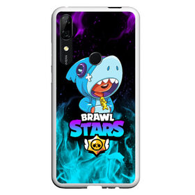 Чехол для Honor P Smart Z с принтом BRAWL STARS LEON SHARK в Новосибирске, Силикон | Область печати: задняя сторона чехла, без боковых панелей | Тематика изображения на принте: brawl stars | bull | colt | crow | leon | leon shark | shark | stars | акула | берли | ворон | динамайк | кольт | леон | леон акула | нита | спайк | шелли | эль примо