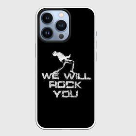 Чехол для iPhone 13 Pro с принтом Queen. We Will Rock You в Новосибирске,  |  | bohemian | brian | freddie | may | mercury | queen | rhapsody | roger | taylor | богемная | богемская | брайан | джон | королева | меркьюри | мэй | рапсодия | роджер | тейлор | фредди