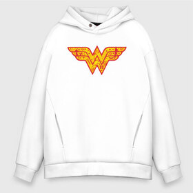 Мужское худи Oversize хлопок с принтом Wonder woman в Новосибирске, френч-терри — 70% хлопок, 30% полиэстер. Мягкий теплый начес внутри —100% хлопок | боковые карманы, эластичные манжеты и нижняя кромка, капюшон на магнитной кнопке | dc | dc comics | diana prince | shtatjl | wonder woman | вандер вуман | вондер вуман | галь гадот | диана принс | супер женщина | чудо женщина