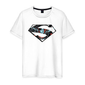 Мужская футболка хлопок с принтом Superman в Новосибирске, 100% хлопок | прямой крой, круглый вырез горловины, длина до линии бедер, слегка спущенное плечо. | clark kent | superman | кларк кент | супермен | супермэн