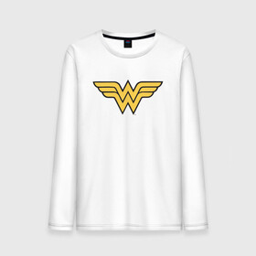 Мужской лонгслив хлопок с принтом Wonder Woman Logo в Новосибирске, 100% хлопок |  | dc | dc comics | diana prince | wonder woman | вандер вуман | вондер вуман | диана принс | супер женщина | чудо женщина