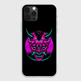 Чехол для iPhone 12 Pro Max с принтом Samurai Retro Neon в Новосибирске, Силикон |  | Тематика изображения на принте: neon | retro | retrowave | samurai | warior | wave | воин | воины | войны | гладиатор | маска | неон | ретро | ретровейв | рэтро | самураи | самурай