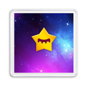Магнит 55*55 с принтом SANDY SPACE - BRAWL STARS в Новосибирске, Пластик | Размер: 65*65 мм; Размер печати: 55*55 мм | brawl | bull | colt | crow | game | games | leon | online | penny | poco | sandy | shelly | spike | star | stars | wanted | брав | бравл | браво | звезда | звезды | игра | игры | лого | онлайн | сенди | старс | сэнди