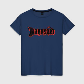 Женская футболка хлопок с принтом Darkseid в Новосибирске, 100% хлопок | прямой крой, круглый вырез горловины, длина до линии бедер, слегка спущенное плечо | darkseid | dc | dc comics | shtatjl | дарксайд