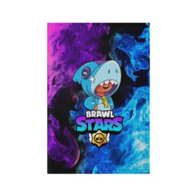 Обложка для паспорта матовая кожа с принтом BRAWL STARS LEON SHARK в Новосибирске, натуральная матовая кожа | размер 19,3 х 13,7 см; прозрачные пластиковые крепления | 8 bit | 8 бит | bibi | brawl stars | bull | coach mike | colt | crow | evil gene | gale | gene | leon | leon shark | max | mecha crow | mortis | mr.p | nani | phoenix | sally leon | sandy | shark | spike | sprout | stars | tara