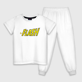 Детская пижама хлопок с принтом The Flash в Новосибирске, 100% хлопок |  брюки и футболка прямого кроя, без карманов, на брюках мягкая резинка на поясе и по низу штанин
 | barry allen | dc | dc comics | flash | shtatflash | барри аллен | флеш | флэш