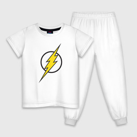 Детская пижама хлопок с принтом Flash в Новосибирске, 100% хлопок |  брюки и футболка прямого кроя, без карманов, на брюках мягкая резинка на поясе и по низу штанин
 | barry allen | dc | dc comics | flash | барри аллен | флеш | флэш