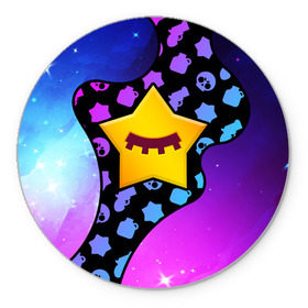 Коврик для мышки круглый с принтом BRAWL STARS - SANDY в Новосибирске, резина и полиэстер | круглая форма, изображение наносится на всю лицевую часть | brawl | bull | colt | crow | game | games | leon | online | penny | poco | sandy | shelly | spike | star | stars | wanted | брав | бравл | браво | звезда | звезды | игра | игры | лого | онлайн | сенди | старс | сэнди
