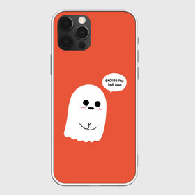 Чехол для iPhone 12 Pro Max с принтом Excuse me but Boo в Новосибирске, Силикон |  | cat | cats | ghost | halloween | magic | moon | night | pumpkin | spirit | treat | trick | дух | кот | коты | луна | магия | ночь | приведение | призрак | тыква | хеллоуин