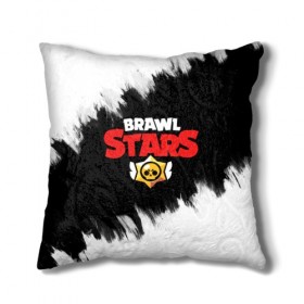 Подушка 3D с принтом Brawl Stars BW в Новосибирске, наволочка – 100% полиэстер, наполнитель – холлофайбер (легкий наполнитель, не вызывает аллергию). | состоит из подушки и наволочки. Наволочка на молнии, легко снимается для стирки | brawl | brawl stars | brawlstars | crow | leon | stars | броул старс | игры