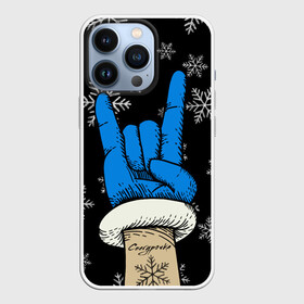 Чехол для iPhone 13 Pro с принтом Рок Снегурочка в Новосибирске,  |  | happy new year | santa | дед мороз | каникулы | мороз | новогодний свитер | новый год | оливье | праздник | рождество | санта клаус | свитер новогодний | снег | снегурочка | снежинки