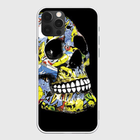 Чехол для iPhone 12 Pro Max с принтом Graffiti в Новосибирске, Силикон |  | color | fashion | graffiti | grin | jaw | orbits | skull | teeth | глазницы | граффити | зубы | мода | оскал | цвет | череп