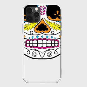 Чехол для iPhone 12 Pro Max с принтом Мексиканский череп - Skull в Новосибирске, Силикон |  | calavera | day of the dead | dia de los muertos | halloween | skull | sugar skull | готика | день мертвых | колдовство | мексиканский череп | мистика | подарок | сахарный череп | цветы | череп