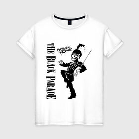 Женская футболка хлопок с принтом The Black Parade в Новосибирске, 100% хлопок | прямой крой, круглый вырез горловины, длина до линии бедер, слегка спущенное плечо | black parade | killjoy | mcr | my chemical romance | килджой