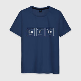 Мужская футболка хлопок с принтом Coffee в Новосибирске, 100% хлопок | прямой крой, круглый вырез горловины, длина до линии бедер, слегка спущенное плечо. | cofe | coffe | coffee | кофе | кофеин