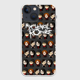 Чехол для iPhone 13 mini с принтом My Chemical Romance в Новосибирске,  |  | gerard way | mcr | my chemical romance | альтернативный | группа | джерард уэй | май кемикал романс | мкр | мой химический роман | мхр | мцр | панк | поп | поппанк | рок | рэй торо