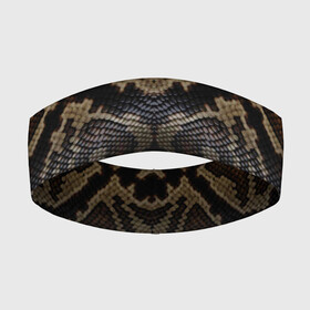 Повязка на голову 3D с принтом Snakeskin в Новосибирске,  |  | animals | cold blooded animal | snake | snakeskin | textures. | животное | животные | змеиная кожа | змея | текстуры | хладнокровное