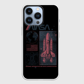Чехол для iPhone 13 Pro с принтом Nasa в Новосибирске,  |  | Тематика изображения на принте: mars | nasa | space | галактика | земля | илон | инопланетяне | инопланетянин | картинка | картинки | космонавт | космос | луна | марс | маск | мода | надпись | наса | планета | планеты | тренды