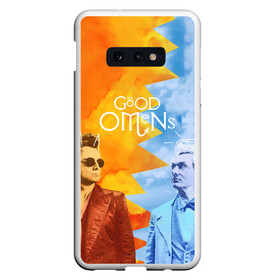 Чехол для Samsung S10E с принтом Good Omens в Новосибирске, Силикон | Область печати: задняя сторона чехла, без боковых панелей | aziraphale | crowley | david | demon | good | omens | pratchett | tennant | terry | азирафаэль | ангел | благие | демон | дэвид | знамения | кроули | майкл шин | пратчетт | теннант | терри