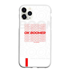 Чехол для iPhone 11 Pro матовый с принтом Ok boomer 3D в Новосибирске, Силикон |  | Тематика изображения на принте: boomer | casual | ok | ok boomer | бумер | зумеры | ок | ок бумер | хорошо