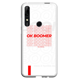 Чехол для Honor P Smart Z с принтом Ok boomer 3D в Новосибирске, Силикон | Область печати: задняя сторона чехла, без боковых панелей | Тематика изображения на принте: boomer | casual | ok | ok boomer | бумер | зумеры | ок | ок бумер | хорошо