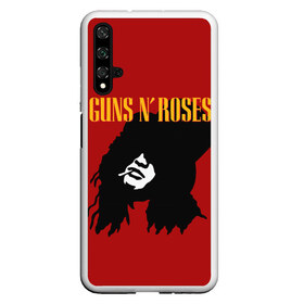 Чехол для Honor 20 с принтом Guns n roses в Новосибирске, Силикон | Область печати: задняя сторона чехла, без боковых панелей | axl rose | geffen records | gnr | guns | rock | roses | slash | гансы | пистолеты | розы | рок | слеш | эксл роуз