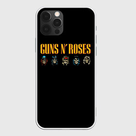 Чехол для iPhone 12 Pro с принтом Guns n roses  в Новосибирске, силикон | область печати: задняя сторона чехла, без боковых панелей | axl rose | geffen records | gnr | guns | rock | roses | slash | гансы | пистолеты | розы | рок | слеш | эксл роуз