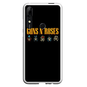 Чехол для Honor P Smart Z с принтом Guns n roses в Новосибирске, Силикон | Область печати: задняя сторона чехла, без боковых панелей | axl rose | geffen records | gnr | guns | rock | roses | slash | гансы | пистолеты | розы | рок | слеш | эксл роуз